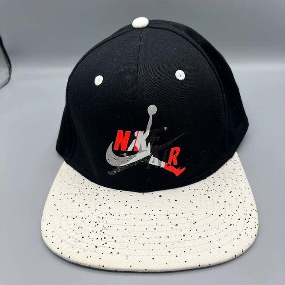 Air Jordan Pro Hat Men Black White Classic Cement Jumpman Snap Back Cap